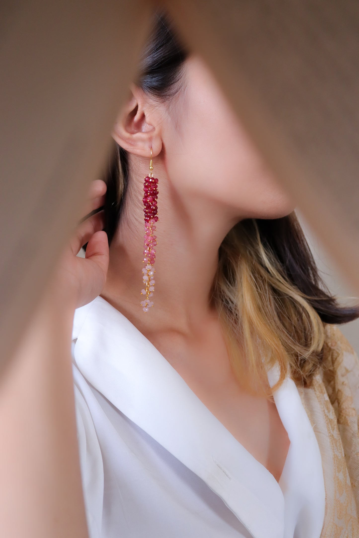 Mulberry Ombre Earrings