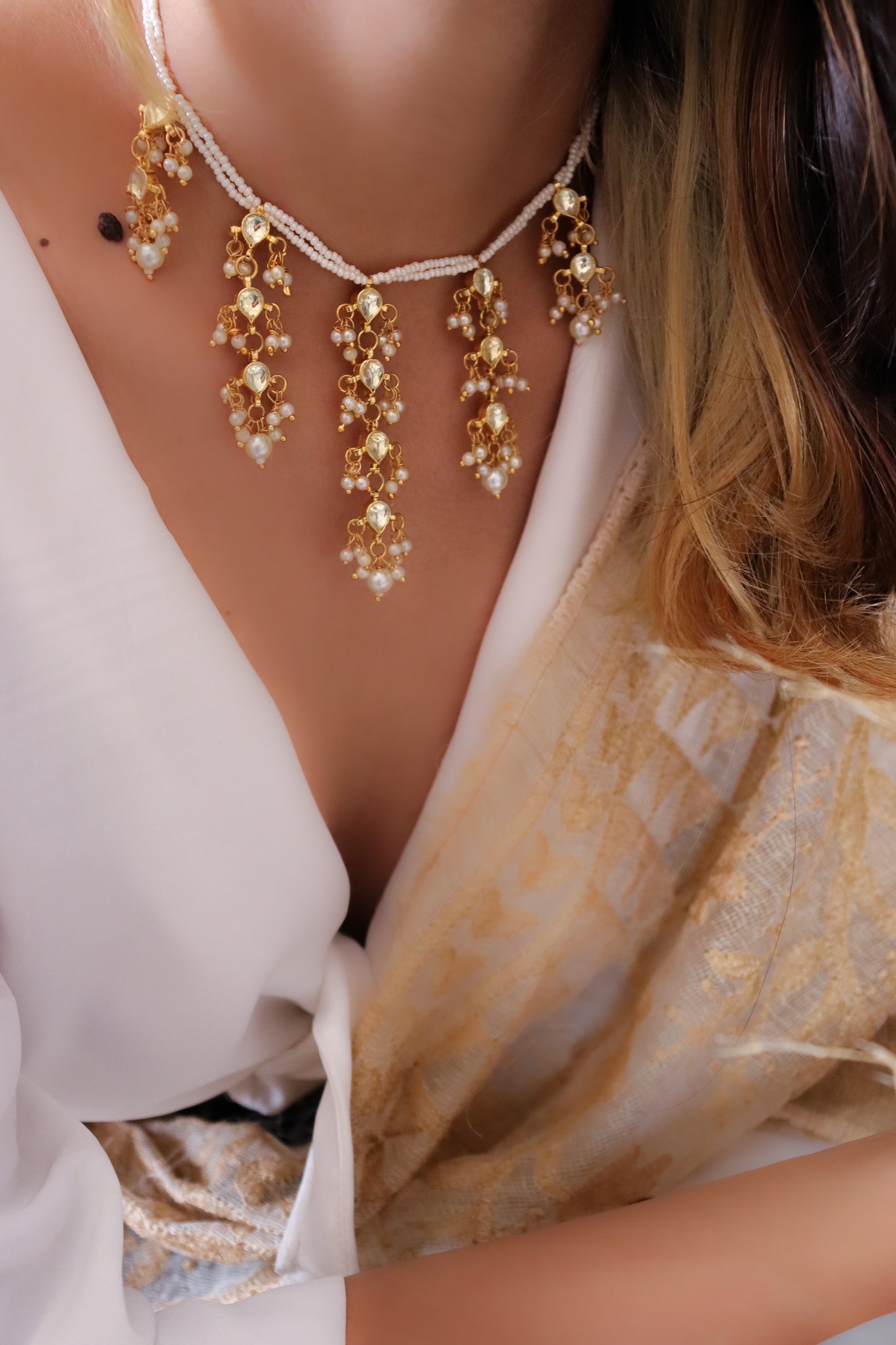 Jhoomar Kundan Necklace