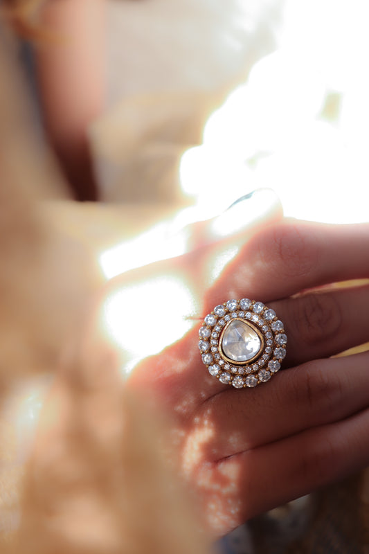 Mehar Polki Ring