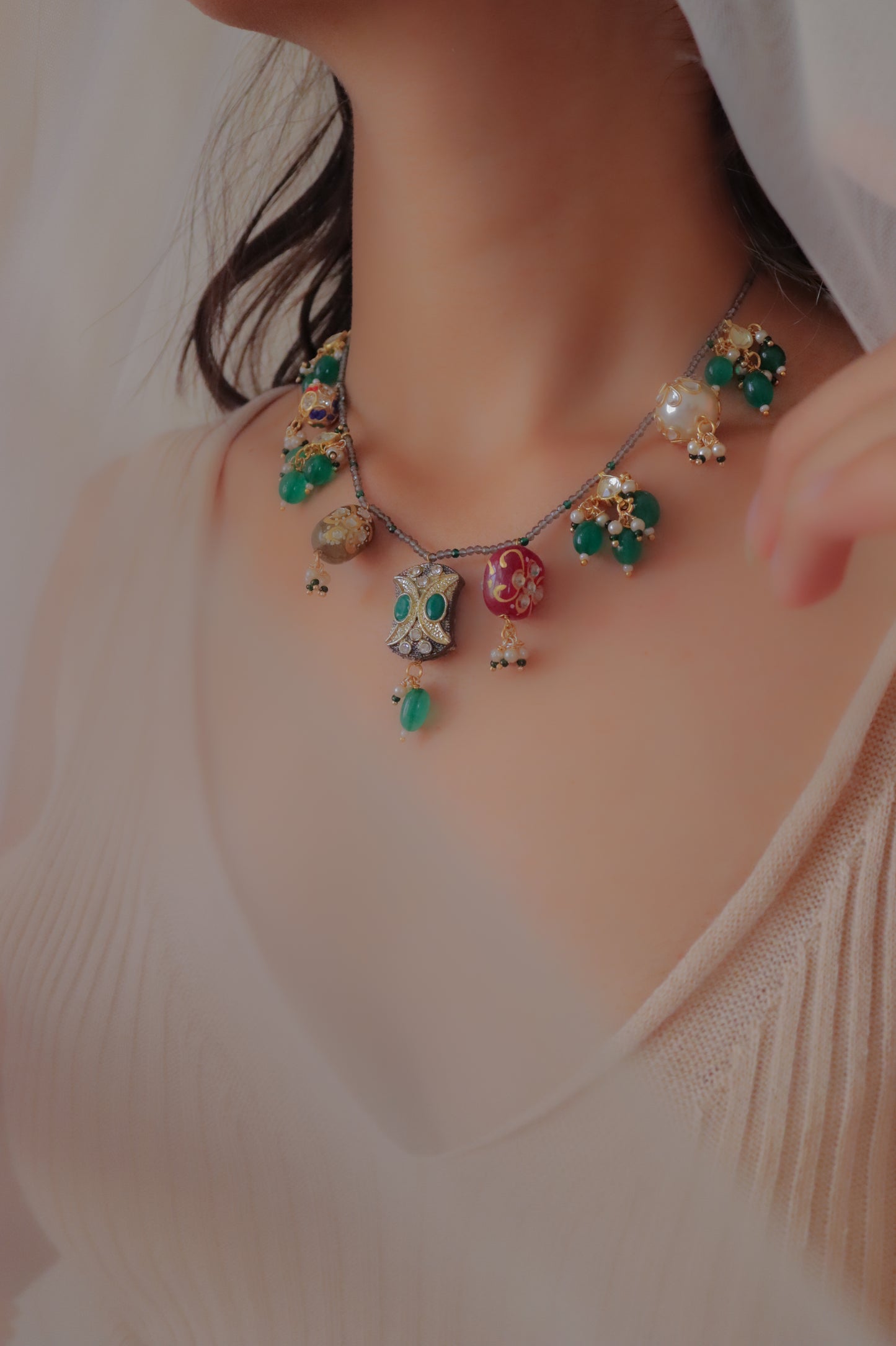 Color Pomp Necklace