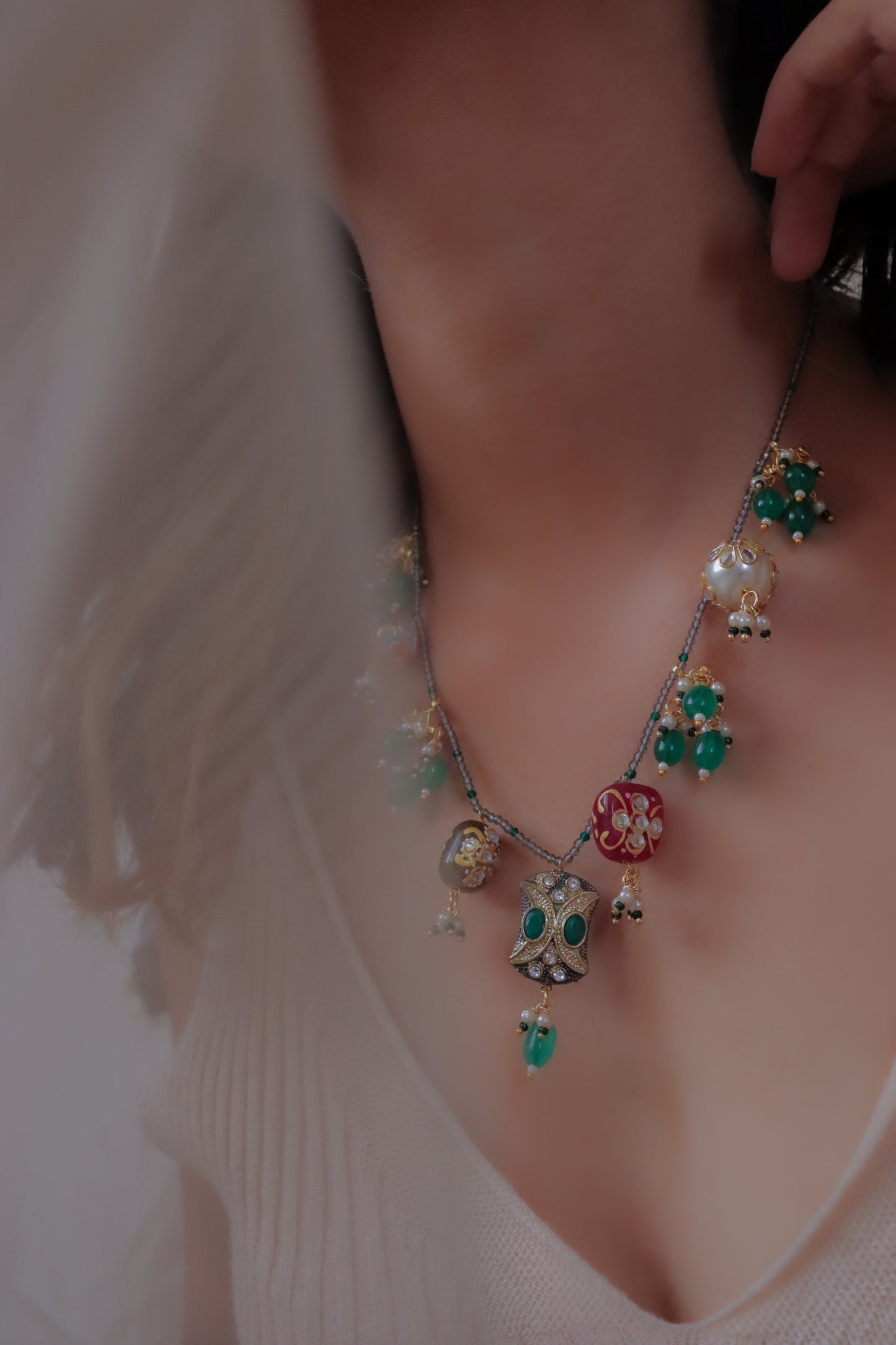 Color Pomp Necklace