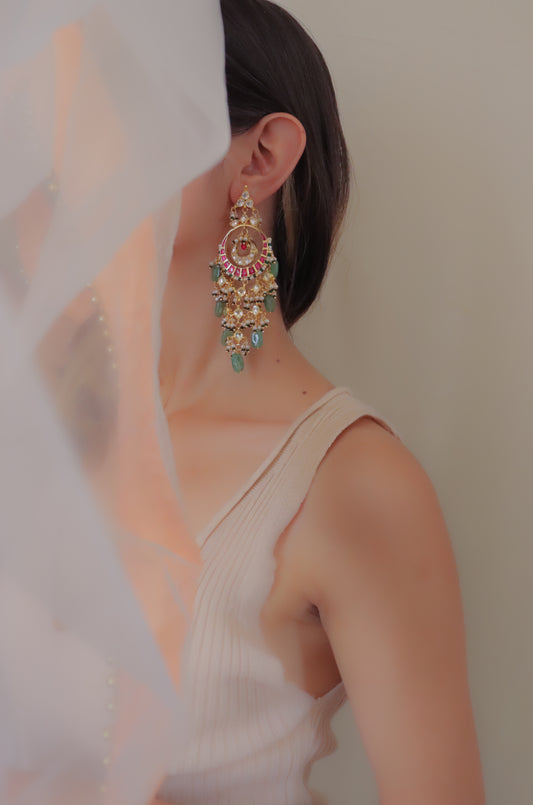 Gulmohar Chandbali Earrings