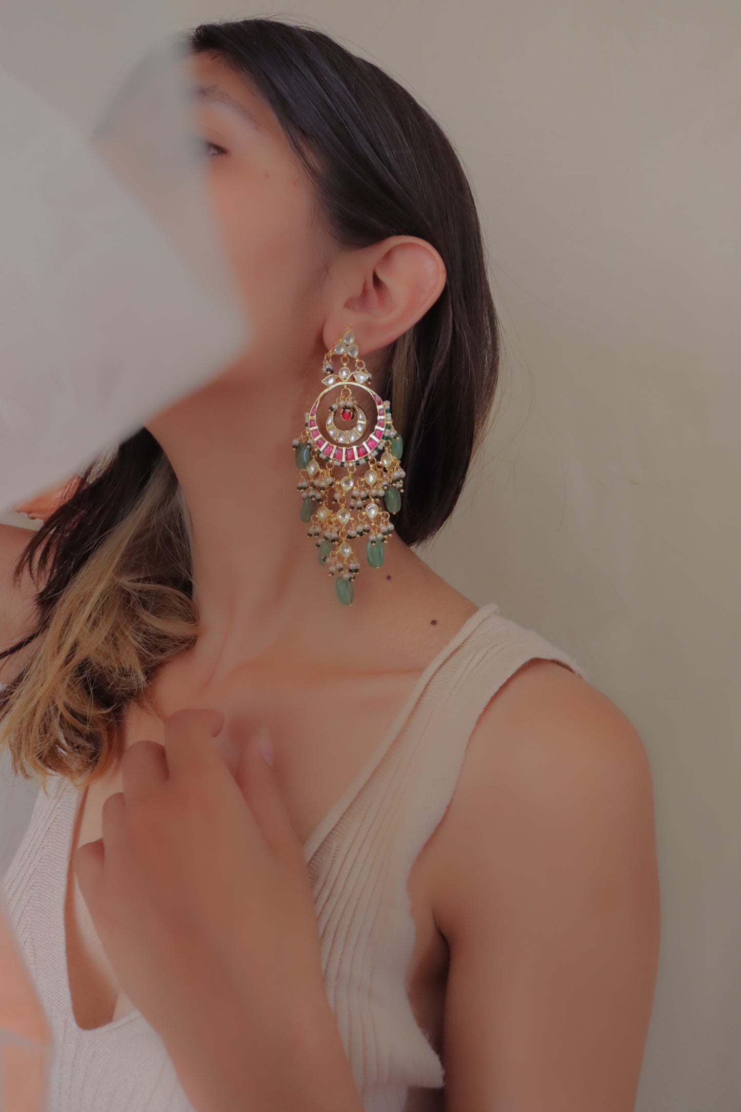 Gulmohar Chandbali Earrings