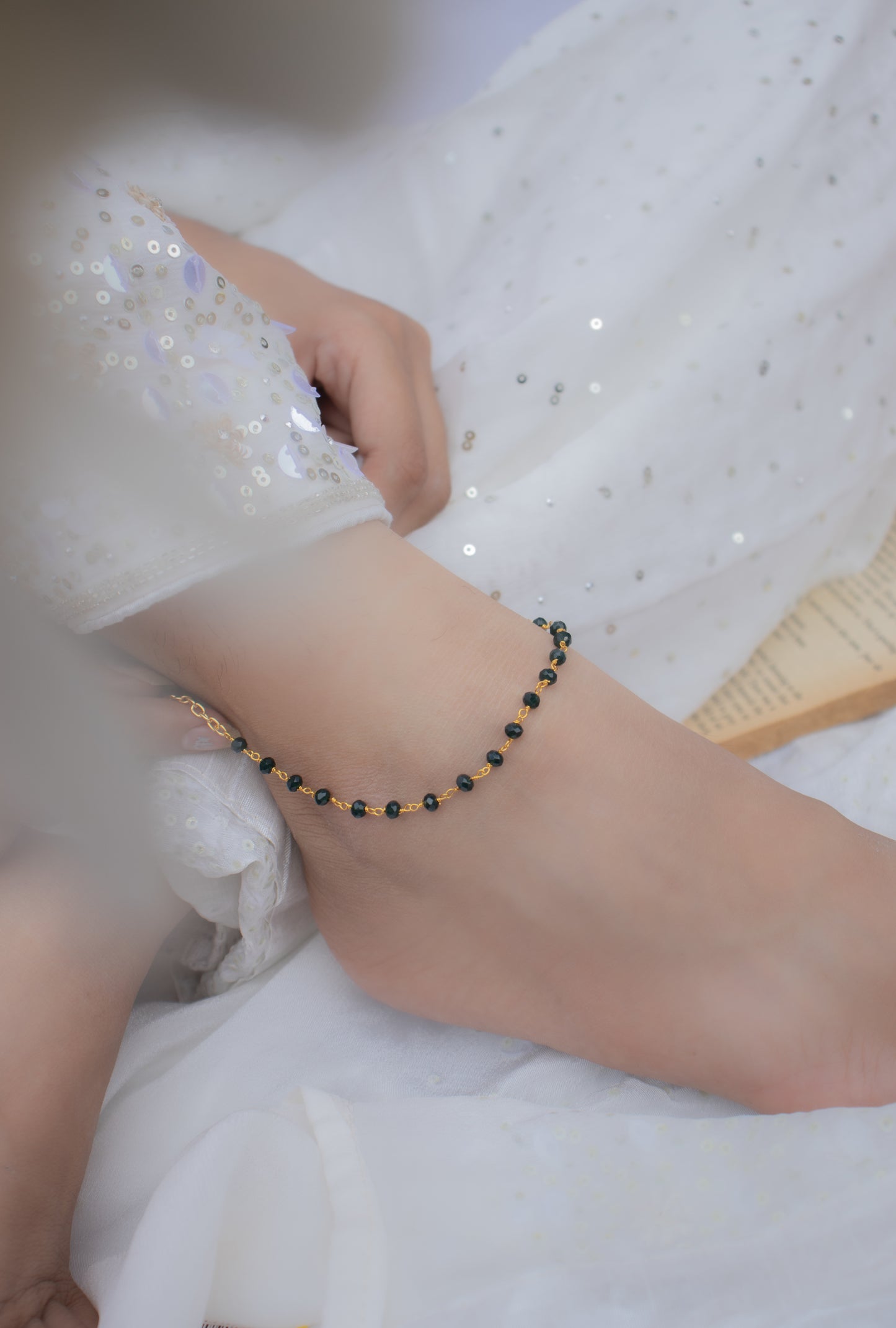 Kanyan Green Anklets - Pair of 2
