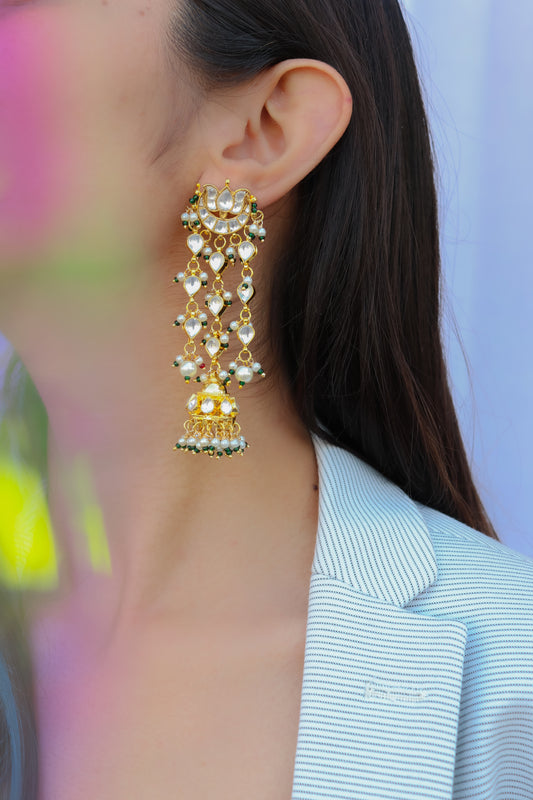 Sukhi Kundan Dangler Earrings