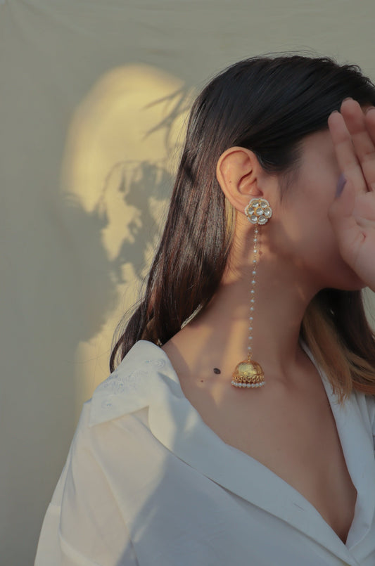 Floral Drop Jhumkas