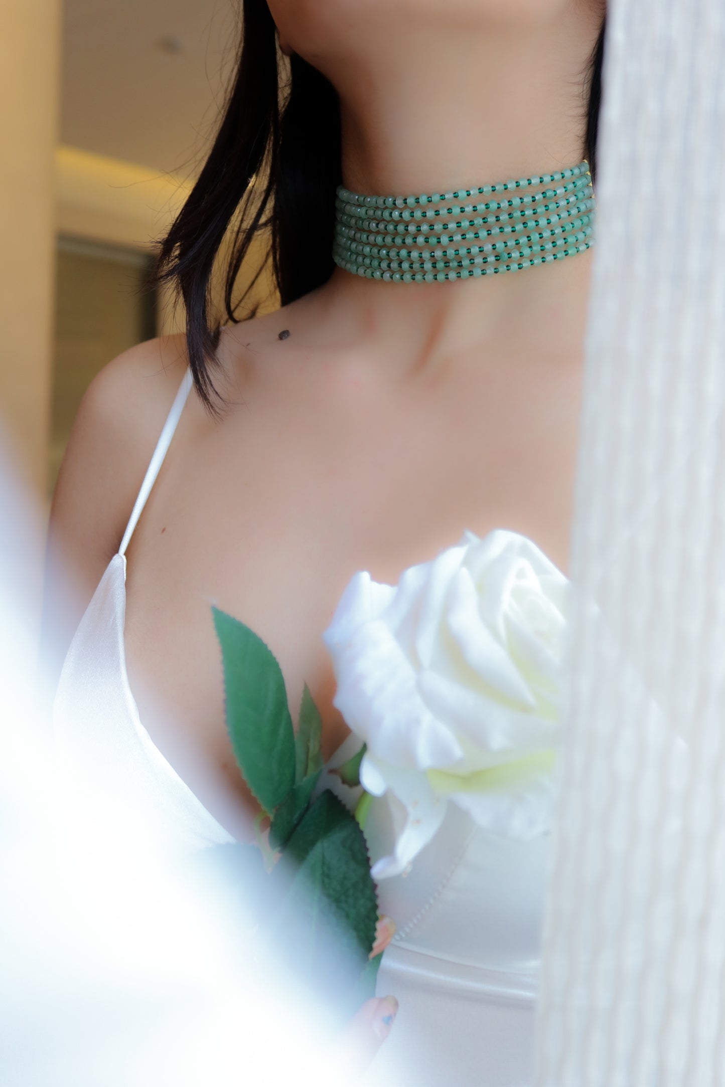 Besant Green Choker Necklace