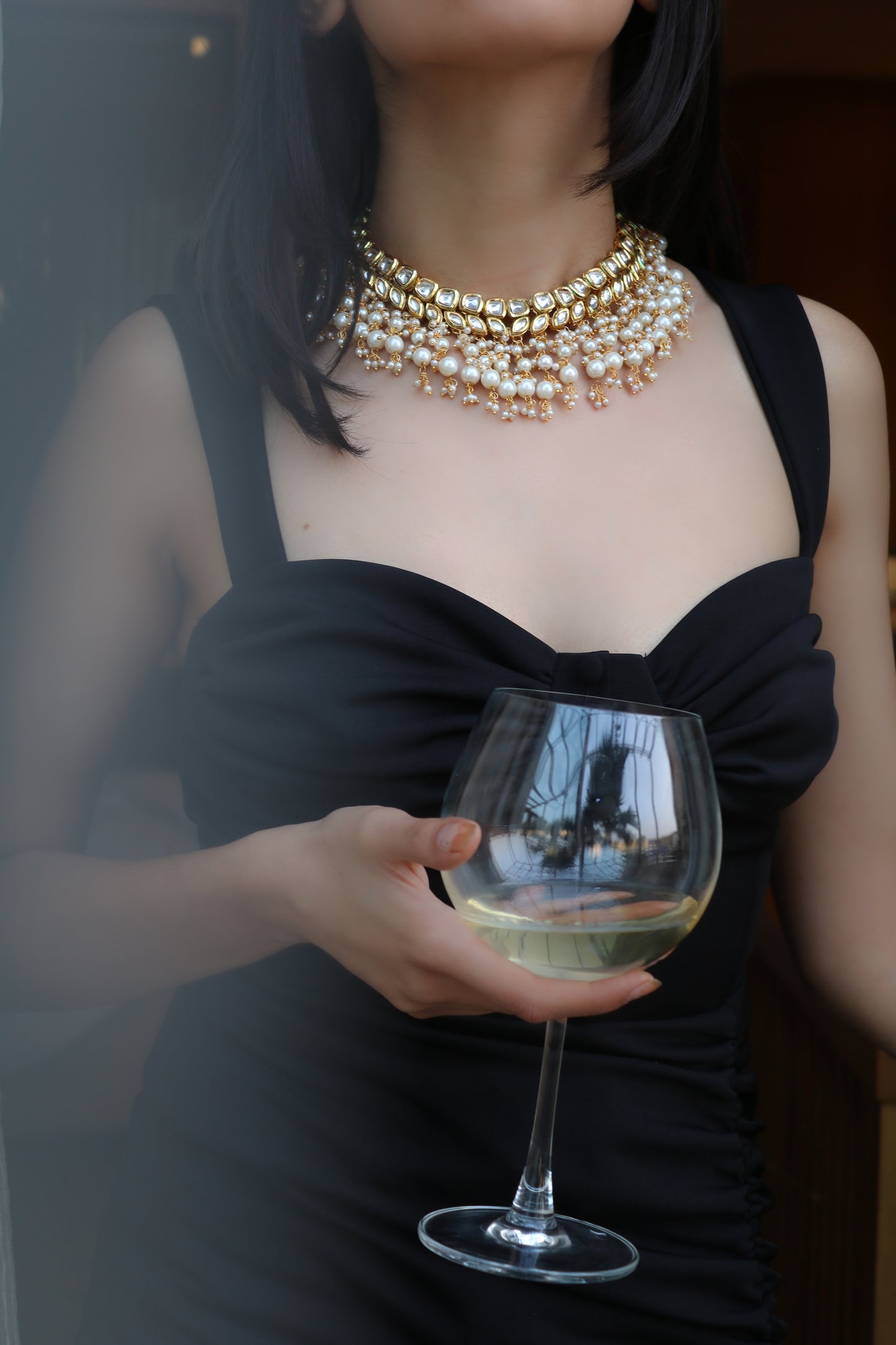 Urvi Kundan Pearls Necklace