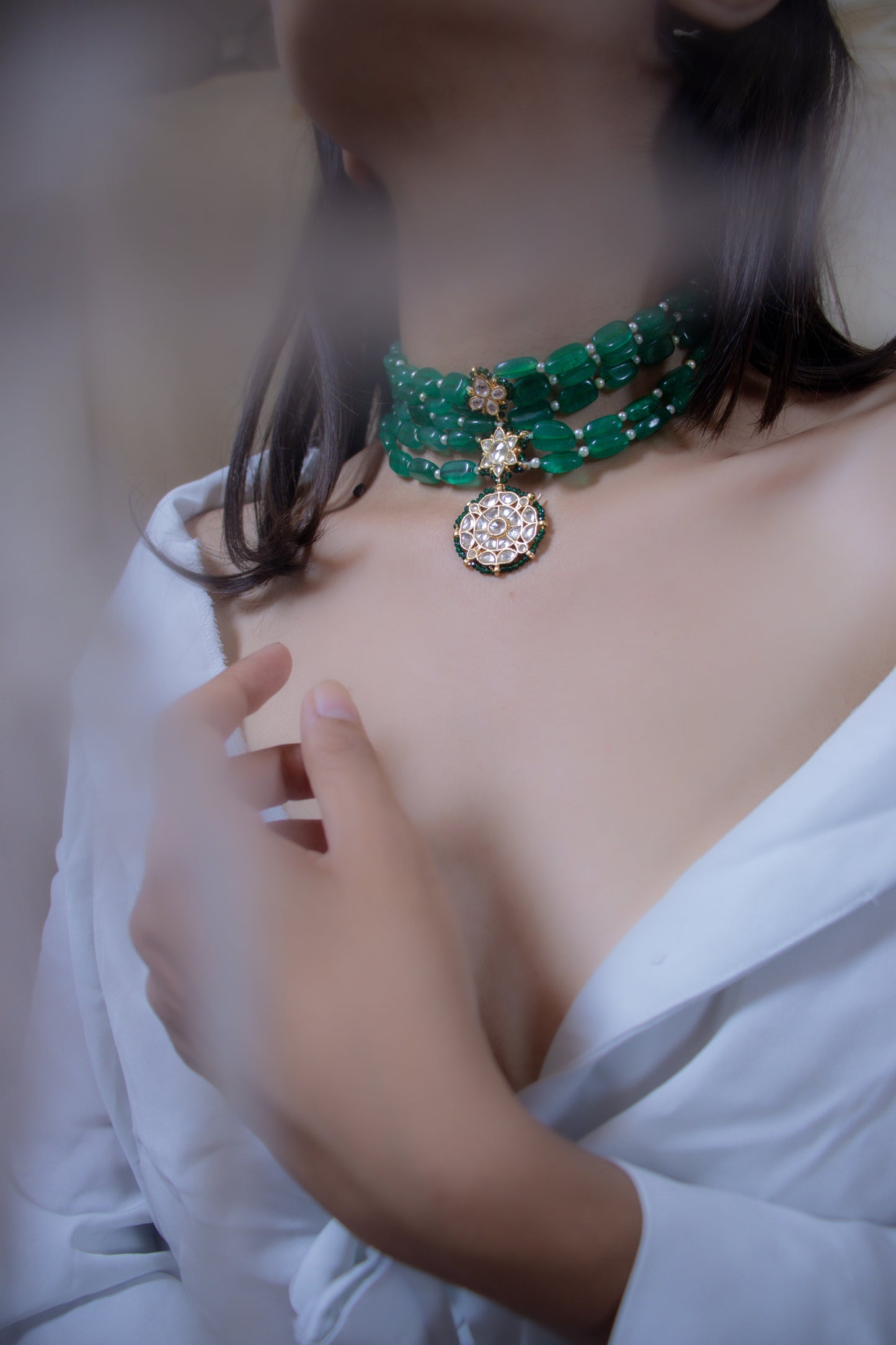 Zeenat Green Necklace