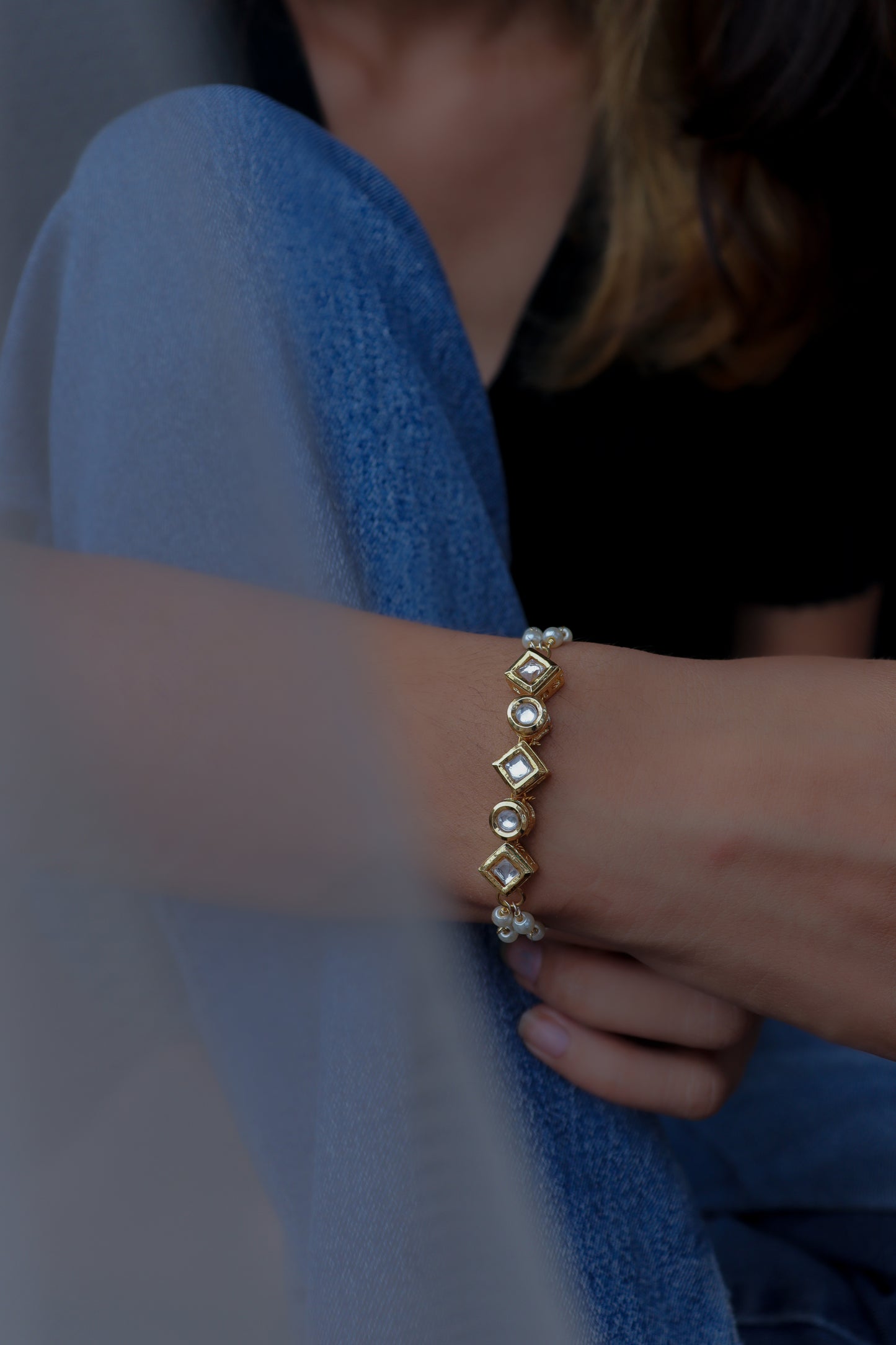 Simka Kundan Bracelet