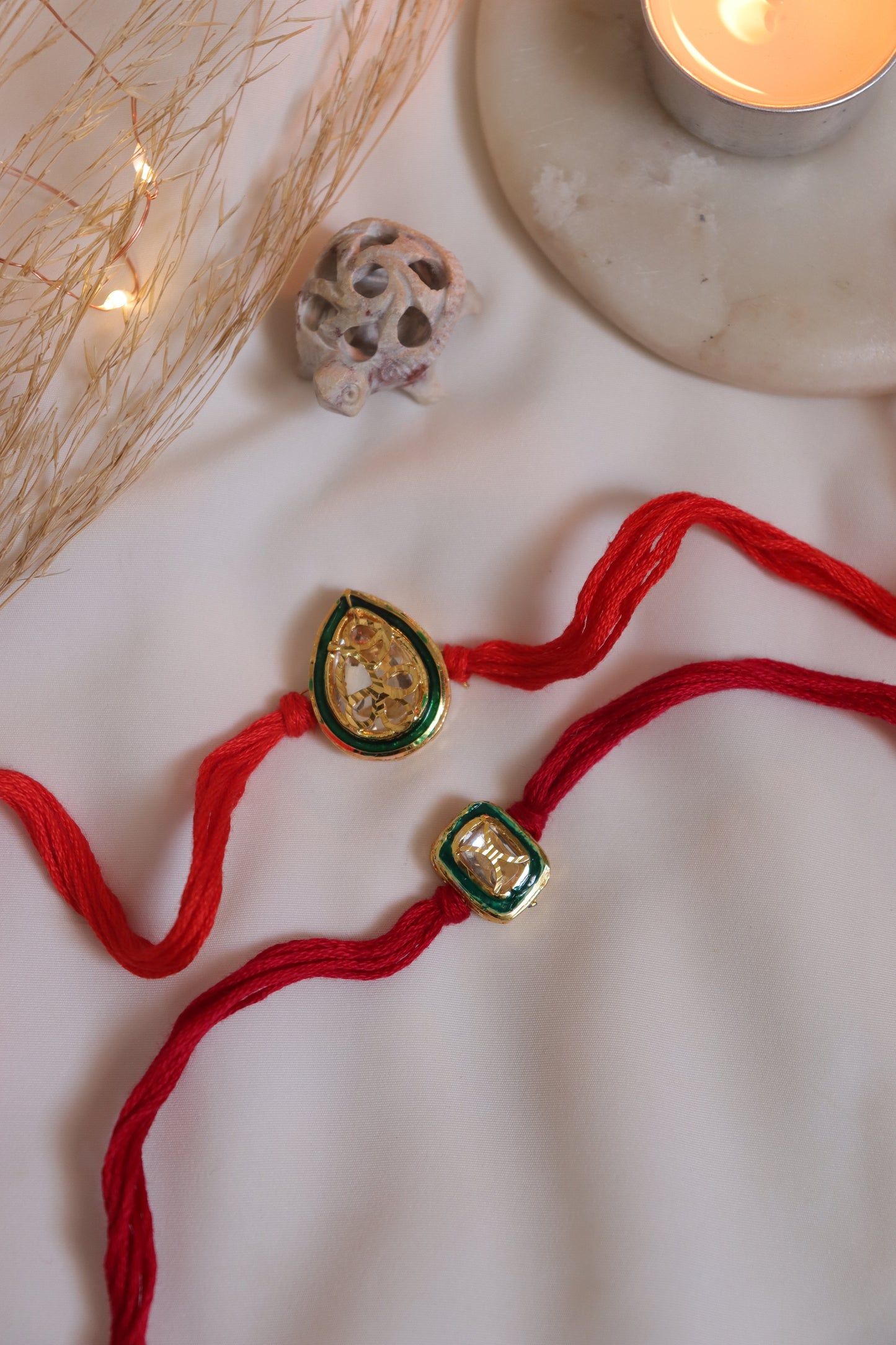 Suraj Kundan Rakhi set of 2